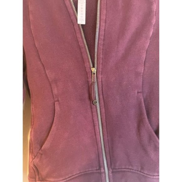 LULULEMON heathered Bordeaux Drama Scuba Hoodie III zip up jacket 6 - Picture 3 of 7